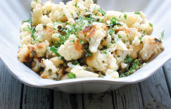 roasted cauliflower with capers